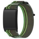 For WHOOP 4.0 Nylon Loop Hook and Loop Fastener Watch Band(Green) - 1