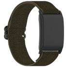 For WHOOP 4.0 Slide Buckle Nylon Elastic Braided Watch Band(Army Green) - 3