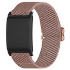 For WHOOP 4.0 Slide Buckle Nylon Elastic Braided Watch Band(Rose Pink) - 1