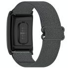 For WHOOP 4.0 Slide Buckle Nylon Elastic Braided Watch Band(Dark Gray) - 2