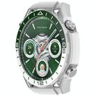 For Huawei Watch GT 5 Pro 46mm Change to Watch Ultimate Design PC Hollow Watch Protective Case(White Green) - 2