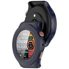 For Amazfit Cheetah Round Tempered Film Integrated PC Watch Protective Case(Ink Blue) - 3