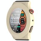 For Amazfit Cheetah Round Tempered Film Integrated PC Watch Protective Case(Ivory White) - 2