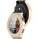 For Amazfit Cheetah Round Tempered Film Integrated PC Watch Protective Case(Ivory White) - 3