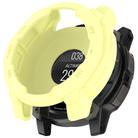 For Garmin Instinct 3 AMOLED / Solar 50mm Silicone Watch Protective Case(Yellow) - 1