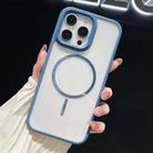 For iPhone 13 Pro Max Chocolate Transparent MagSafe Shockproof Phone Case(Blue) - 1