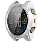 For Garmin Tactix 8 AMOLED 47mm Tempered Film Integrated PC Watch Protective Case(Silver Black) - 2