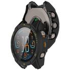 For Garmin Tactix 8 AMOLED 51mm Tempered Film Integrated PC Watch Protective Case(Black Green) - 3
