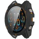 For Garmin Tactix 8 AMOLED 51mm Tempered Film Integrated PC Watch Protective Case(Black Orange) - 2