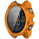 For Garmin Tactix 8 Solar 51mm Tempered Film Integrated PC Watch Protective Case(Orange Green) - 2
