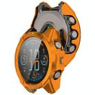 For Garmin Tactix 8 Solar 51mm Tempered Film Integrated PC Watch Protective Case(Orange Green) - 3