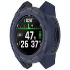 For Garmin Descent G2 Hollow Armor TPU Half Coverage Protective Watch Case(Midnight Blue) - 2
