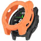 For Garmin Descent G2 Hollow Armor TPU Half Coverage Protective Watch Case(Orange) - 1