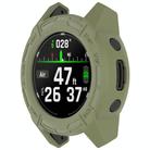 For Garmin Descent G2 Hollow Armor TPU Half Coverage Protective Watch Case(Green) - 2