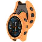 For Garmin Tactix 8 AMOLED 47mm Hollow Armor TPU Half Coverage Watch Protective Case(Orange) - 3