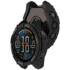 For Garmin Tactix 8 AMOLED 51mm Hollow Armor TPU Half Coverage Watch Protective Case(Black) - 3