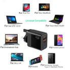 GaN PD 45W + QC3.0 USB Fully Compatible Protocol Charger for MacBook，UK Plug(Black) - 2