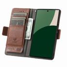 For Fujitsu Arrows We2 / F-52E CaseNeo Splicing Dual Magnetic Buckle Leather Phone Case(Brown) - 3