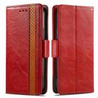 For Fujitsu Arrows We2 Plus / F-51E CaseNeo Splicing Dual Magnetic Buckle Leather Phone Case(Red) - 2