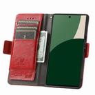 For Fujitsu Arrows We2 Plus / F-51E CaseNeo Splicing Dual Magnetic Buckle Leather Phone Case(Red) - 3