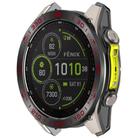 For Garmin Fenix 8 AMOLED 51mm Stainless Steel Metal Watch Protective Ring(Compete Speed Black Red) - 2