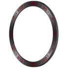 For Garmin Fenix 8 AMOLED 51mm Stainless Steel Metal Watch Protective Ring(Compete Speed Black Red) - 3
