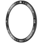 For Garmin Fenix 8 MIP 47mm Stainless Steel Metal Watch Protective Ring(Compete Speed Black White) - 3