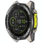 For Garmin Fenix 8 MIP 47mm Stainless Steel Metal Watch Protective Ring(Time Zone Black White) - 2