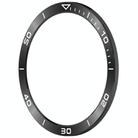 For Garmin Fenix 8 MIP 47mm Stainless Steel Metal Watch Protective Ring(Time Zone Black White) - 3