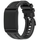 For WHOOP 4.0 Composite Type Nylon Braided Silicone Watch Band(Black) - 1