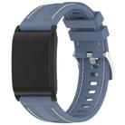 For WHOOP 4.0 Composite Type Nylon Braided Silicone Watch Band(Pato Blue) - 1