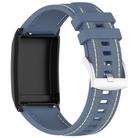 For WHOOP 4.0 Composite Type Nylon Braided Silicone Watch Band(Pato Blue) - 3