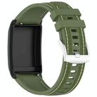 For WHOOP 4.0 Composite Type Nylon Braided Silicone Watch Band(Spruce Green) - 3