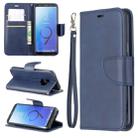 Retro Lambskin Texture Pure Color Horizontal Flip PU Leather Case for Galaxy S9, with Holder & Card Slots & Wallet & Lanyard(Blue) - 1