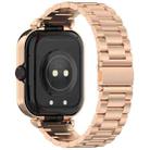 For vivo Watch GT Watch Frame Integrated Three Beads Stainless Steel Watch Band(Rose Gold) - 2
