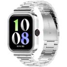 For vivo Watch GT Watch Frame Integrated Three Beads Stainless Steel Watch Band(Silver) - 1