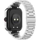 For vivo Watch GT Watch Frame Integrated Three Beads Stainless Steel Watch Band(Silver) - 2