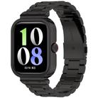 For vivo iQOO Watch GT Watch Frame Integrated Three Beads Stainless Steel Watch Band(Black) - 1