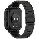 For vivo iQOO Watch GT Watch Frame Integrated Three Beads Stainless Steel Watch Band(Black) - 2