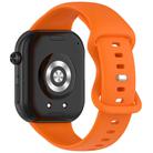 For Honor ROSSINI 2i Solid Color Butterfly Buckle Silicone Watch Band(Orange) - 2