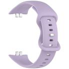 For Honor ROSSINI 2i Solid Color Butterfly Buckle Silicone Watch Band(Light Purple) - 3