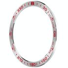For Garmin Tactix 8 Solar 51mm Compete Speed Style Stainless Steel Metal Watch Protective Ring(Silver Red) - 3