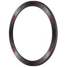 For Garmin Tactix 8 AMOLED 47mm Time Zone Style Stainless Steel Metal Watch Protective Ring(Black Red) - 3
