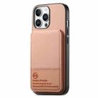For iPhone 11 Pro Max Twill Fabric Leather Vertical Flip RFID Card Bag Phone Case(Pink) - 2
