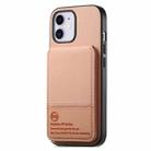For iPhone 11 Twill Fabric Leather Vertical Flip RFID Card Bag Phone Case(Pink) - 2