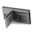 For Samsung Galaxy S24 Ultra 5G Twill Fabric Leather Vertical Flip RFID Card Bag Phone Case(Gray) - 3