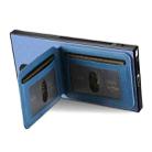 For Samsung Galaxy S23 Ultra 5G Twill Fabric Leather Vertical Flip RFID Card Bag Phone Case(Blue) - 3
