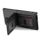 For Samsung Galaxy S23 Ultra 5G Twill Fabric Leather Vertical Flip RFID Card Bag Phone Case(Black) - 3