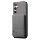 For Samsung Galaxy S22 5G Twill Fabric Leather Vertical Flip RFID Card Bag Phone Case(Gray) - 2