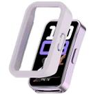 For Huawei Band 10 / 10 NFC / 9 / 9 NFC Half Coverage Hollow PC Watch Protective Case(Streamer Purple) - 1